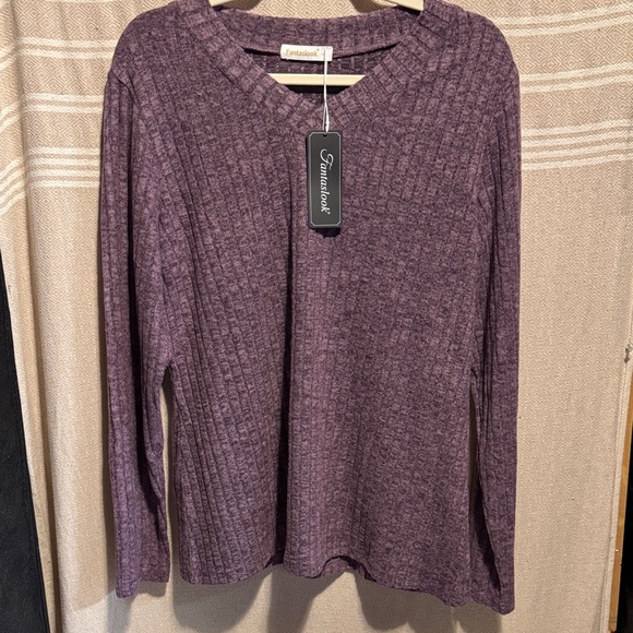 Fantaslook Purple Ribbed Loungewear Set - Picture 6 of 11